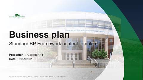 State University of New York at Old Westbury Competition/Entrepreneurship Contest PPT Template