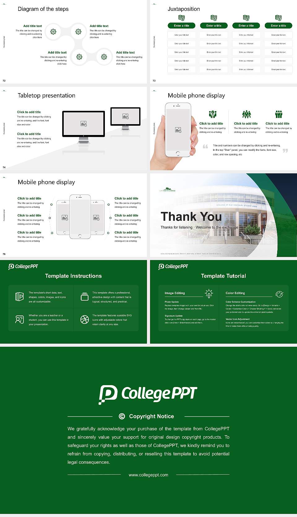 State University of New York at Old Westbury Competition/Entrepreneurship Contest PPT Template16:9 ratio PPT effect preview image9