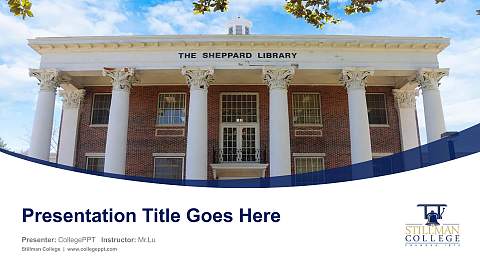 Stillman College Course/Courseware Creation PPT Template