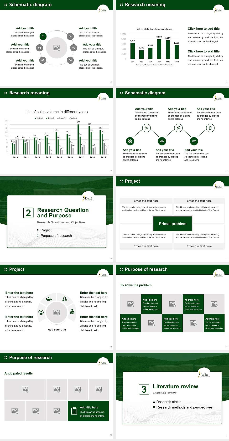State University of New York at Delhi Graduation Thesis Defense PPT Template4:3 ratio PPT effect preview image3