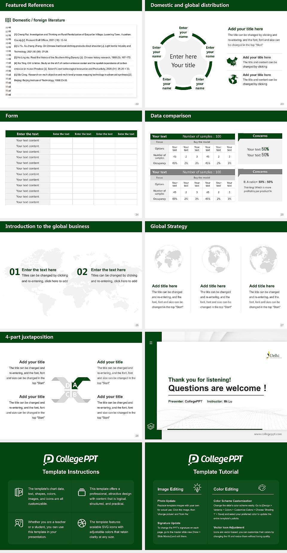 State University of New York at Delhi Thesis Proposal/Graduation Defense PPT Template4:3 ratio PPT effect preview image4