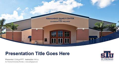 St. Thomas University (Florida) Course/Courseware Creation PPT Template