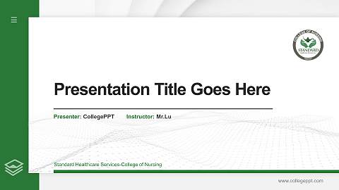 Standard Healthcare Services-College of Nursing Thesis Proposal/Graduation Defense PPT Template