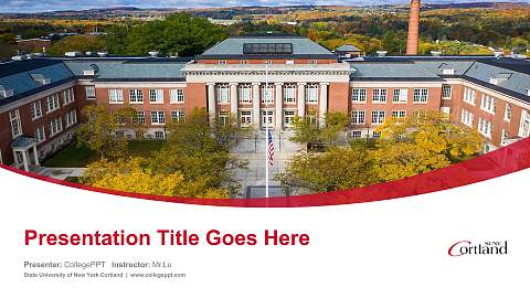 State University of New York Cortland Course/Courseware Creation PPT Template