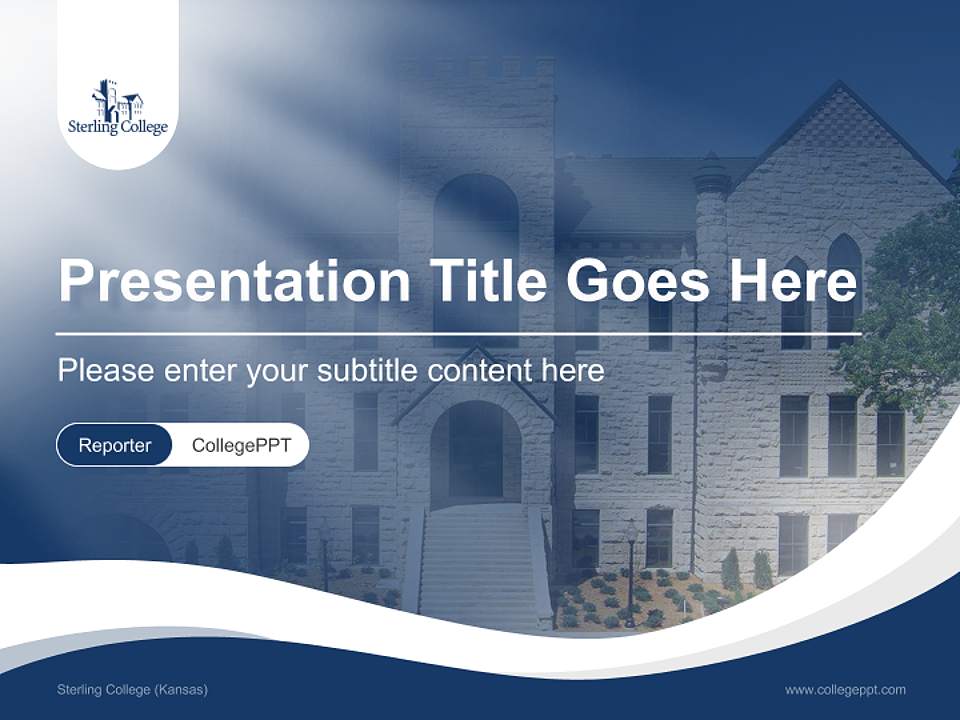 Sterling College (Kansas) Lecture Sharing and Networking Event PPT Template4:3 ratio PPT effect preview image4
