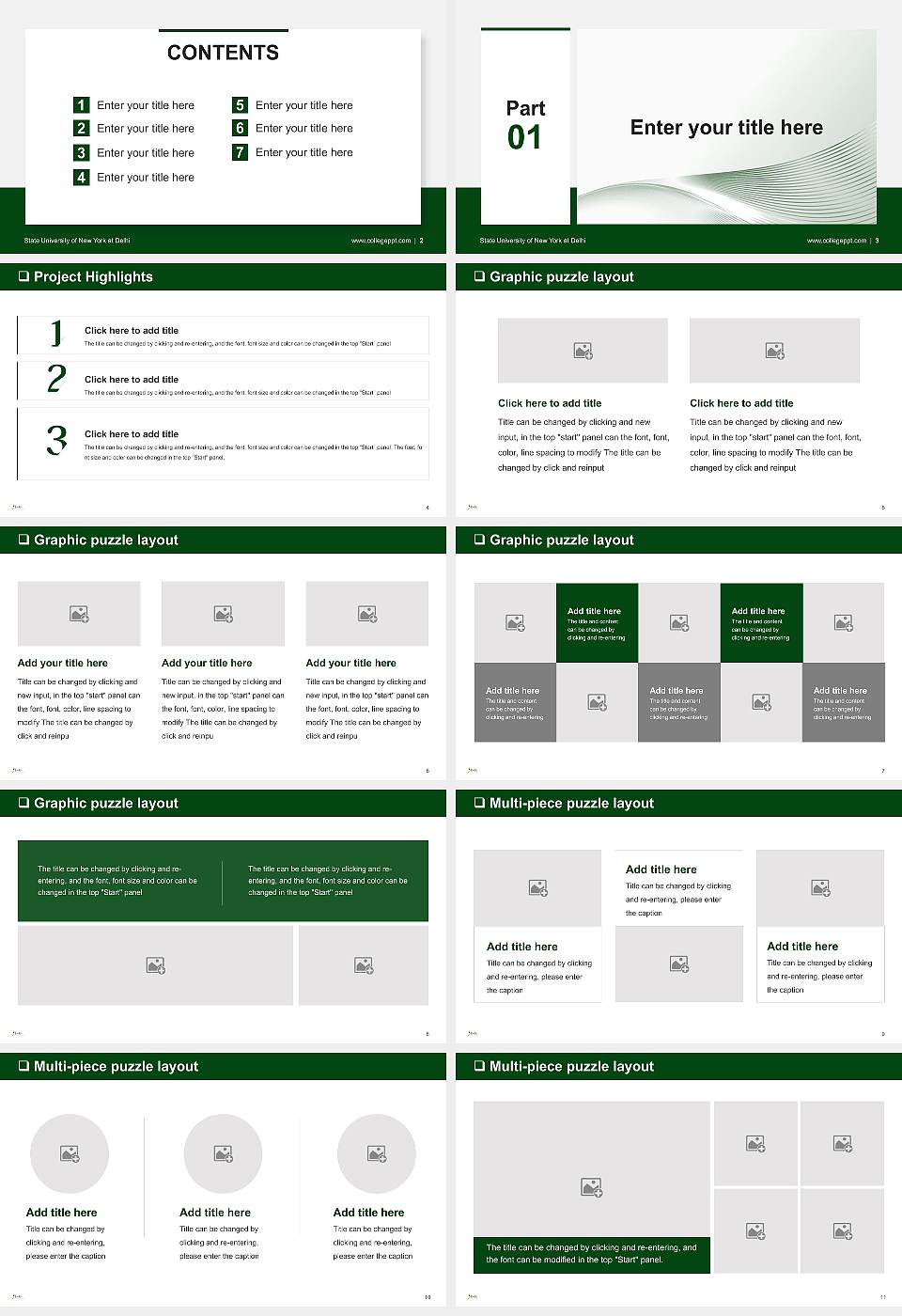 State University of New York at Delhi General Purpose PPT Template16:9 ratio PPT effect preview image2