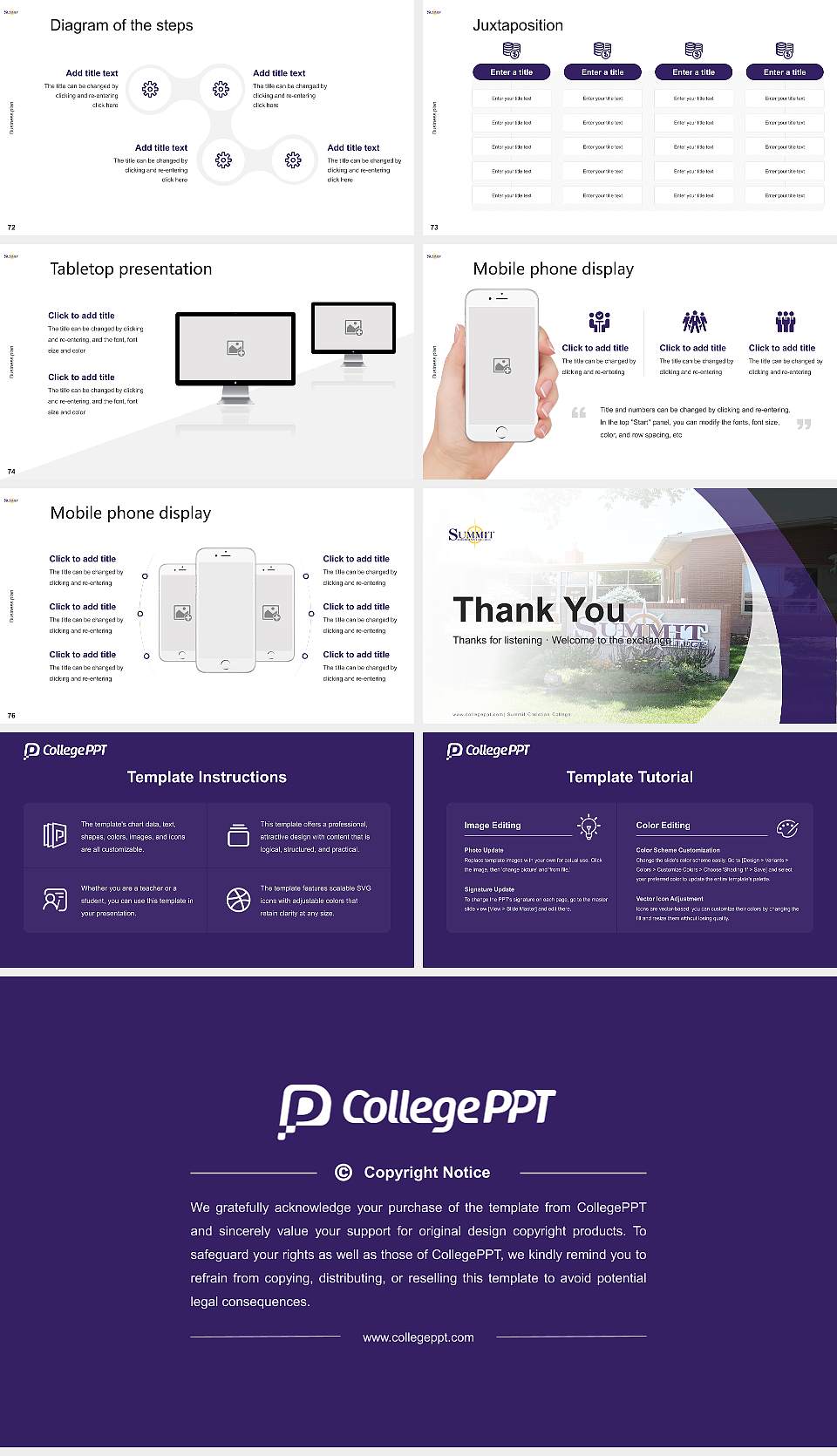 Summit Christian College Competition/Entrepreneurship Contest PPT Template16:9 ratio PPT effect preview image9