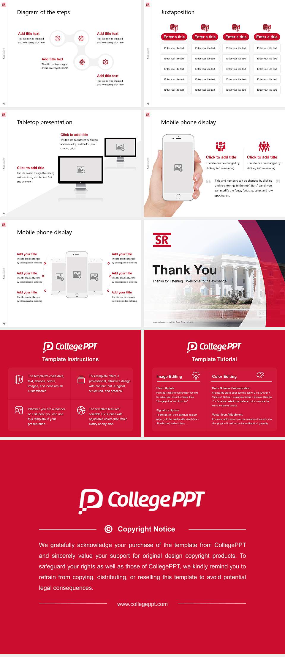 Sul Ross State University Competition/Entrepreneurship Contest PPT Template4:3 ratio PPT effect preview image9