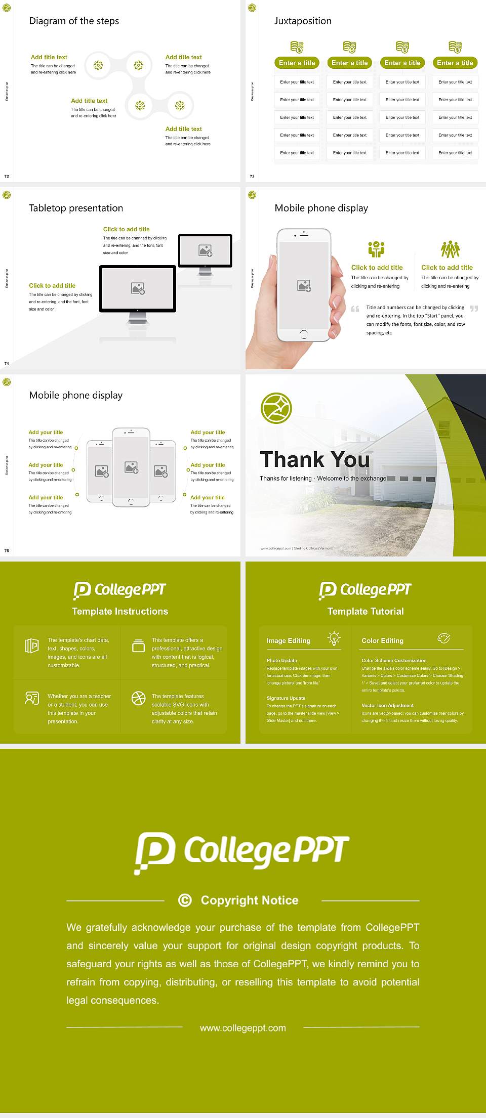 Sterling College (Vermont) Competition/Entrepreneurship Contest PPT Template4:3 ratio PPT effect preview image9