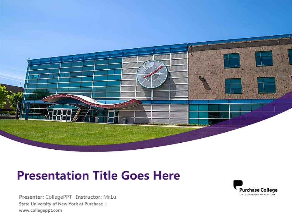 State University of New York at Purchase Course/Courseware Creation PPT Template4:3 ratio PPT effect preview image5