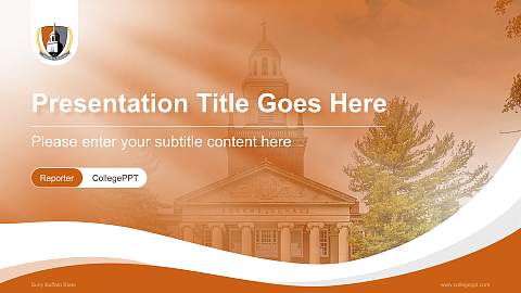 Suny Buffalo State Lecture Sharing and Networking Event PPT Template