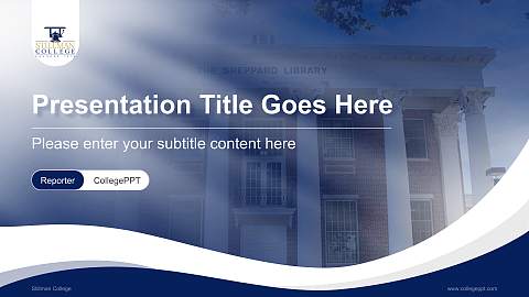 Stillman College Lecture Sharing and Networking Event PPT Template
