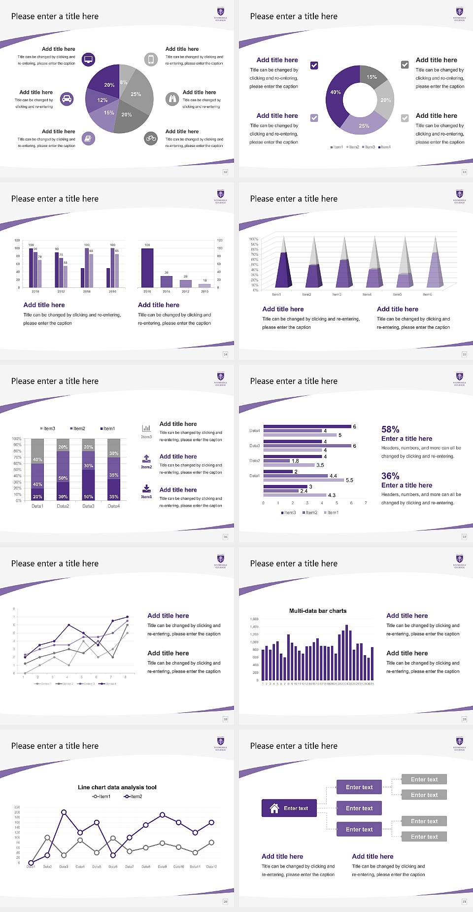 Stonehill College Course/Courseware Creation PPT Template4:3 ratio PPT effect preview image3