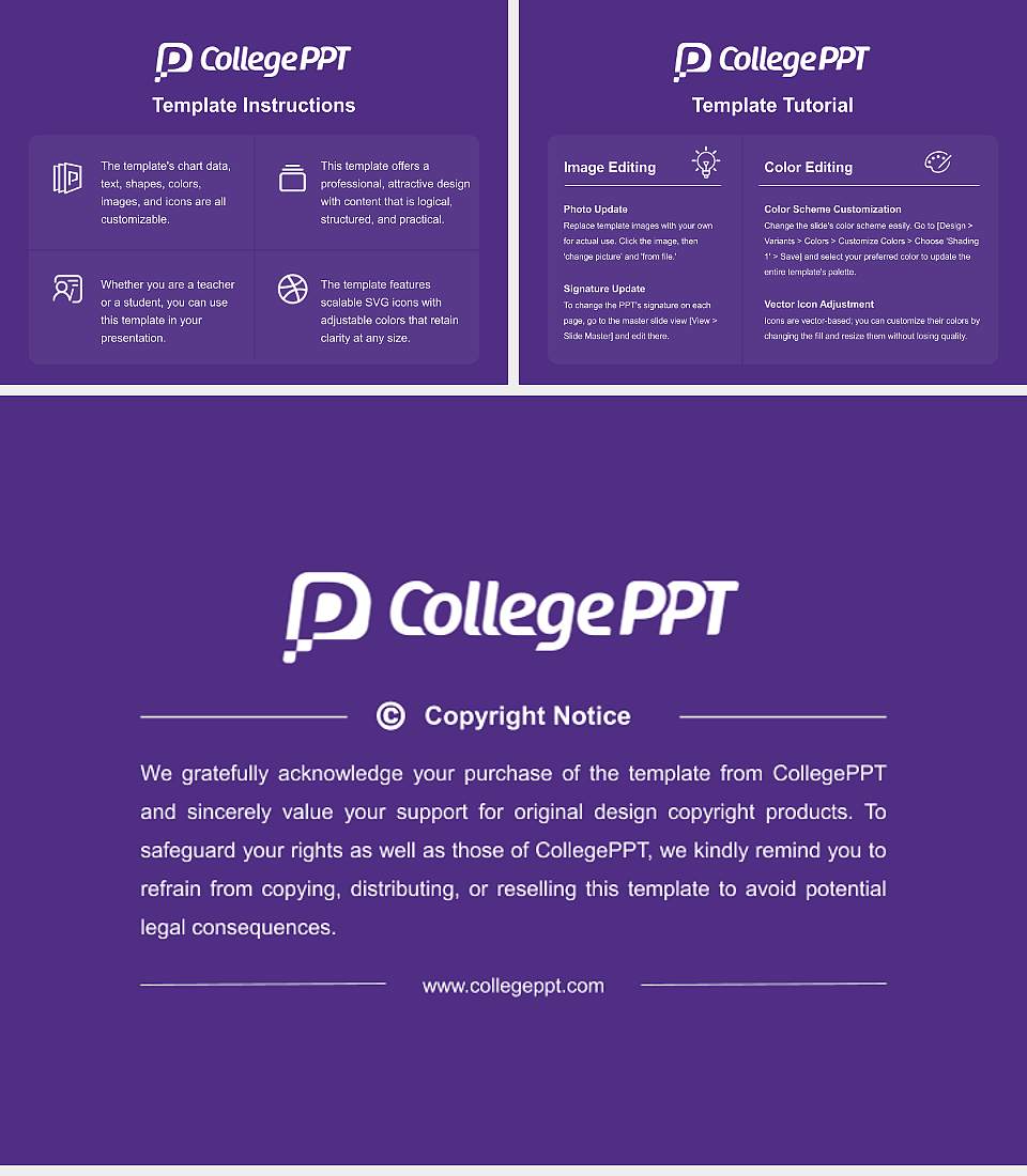 Stonehill College Course/Courseware Creation PPT Template4:3 ratio PPT effect preview image5