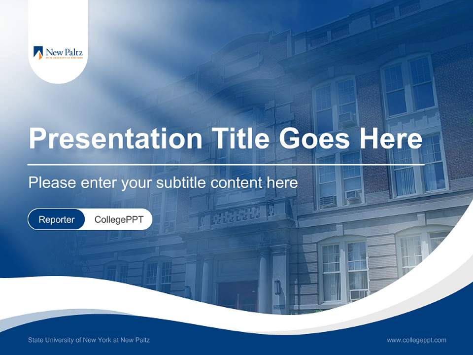 State University of New York at New Paltz Lecture Sharing and Networking Event PPT Template4:3 ratio PPT effect preview image4