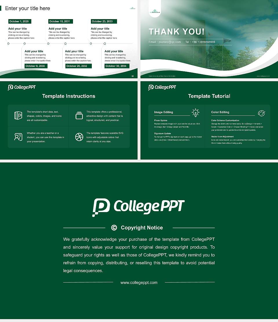 State University of New York at Morrisville Lecture Sharing and Networking Event PPT Template16:9 ratio PPT effect preview image4