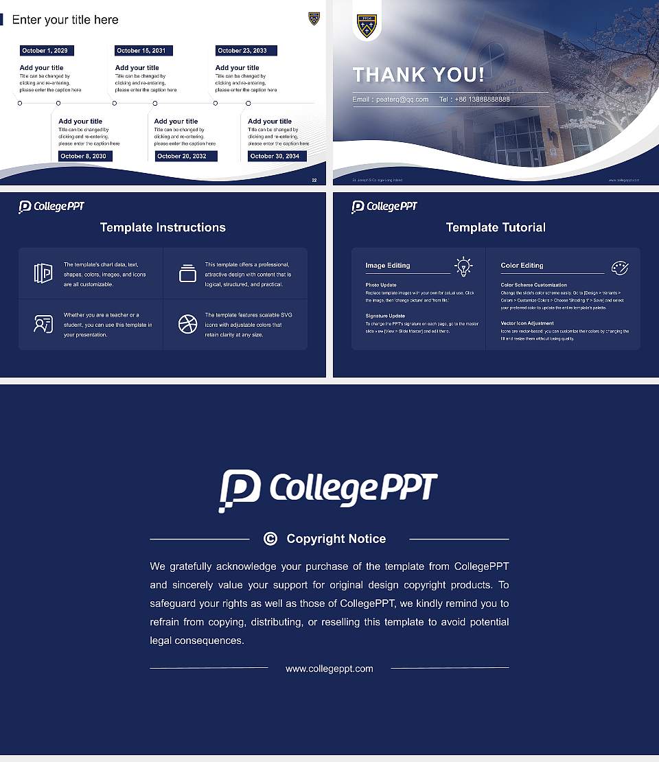 St. Joseph’S College-Long Island Lecture Sharing and Networking Event PPT Template16:9 ratio PPT effect preview image4