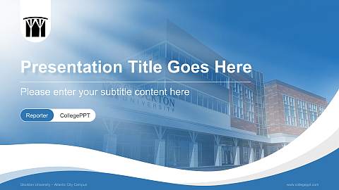 Stockton University – Atlantic City Campus Lecture Sharing and Networking Event PPT Template