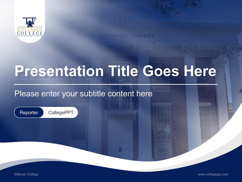 Stillman College Lecture Sharing and Networking Event PPT Template4:3 ratio PPT effect preview image4