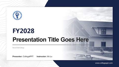 Stone Child College Academic Presentation/Research Findings Report PPT Template