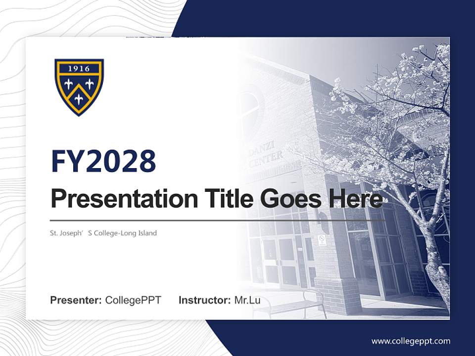 St. Joseph’S College-Long Island Academic Presentation/Research Findings Report PPT Template4:3 ratio PPT effect preview image5