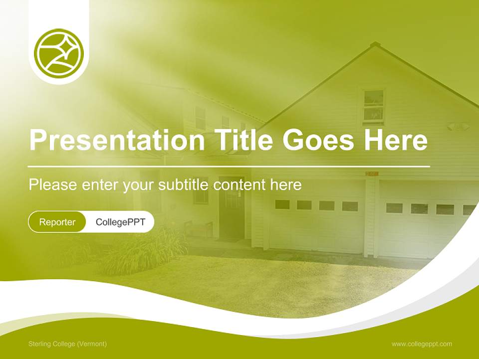 Sterling College (Vermont) Lecture Sharing and Networking Event PPT Template4:3 ratio PPT effect preview image4