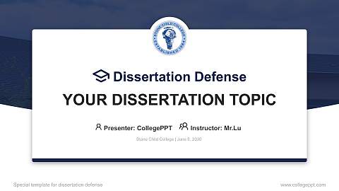 Stone Child College Graduation Thesis Defense PPT Template