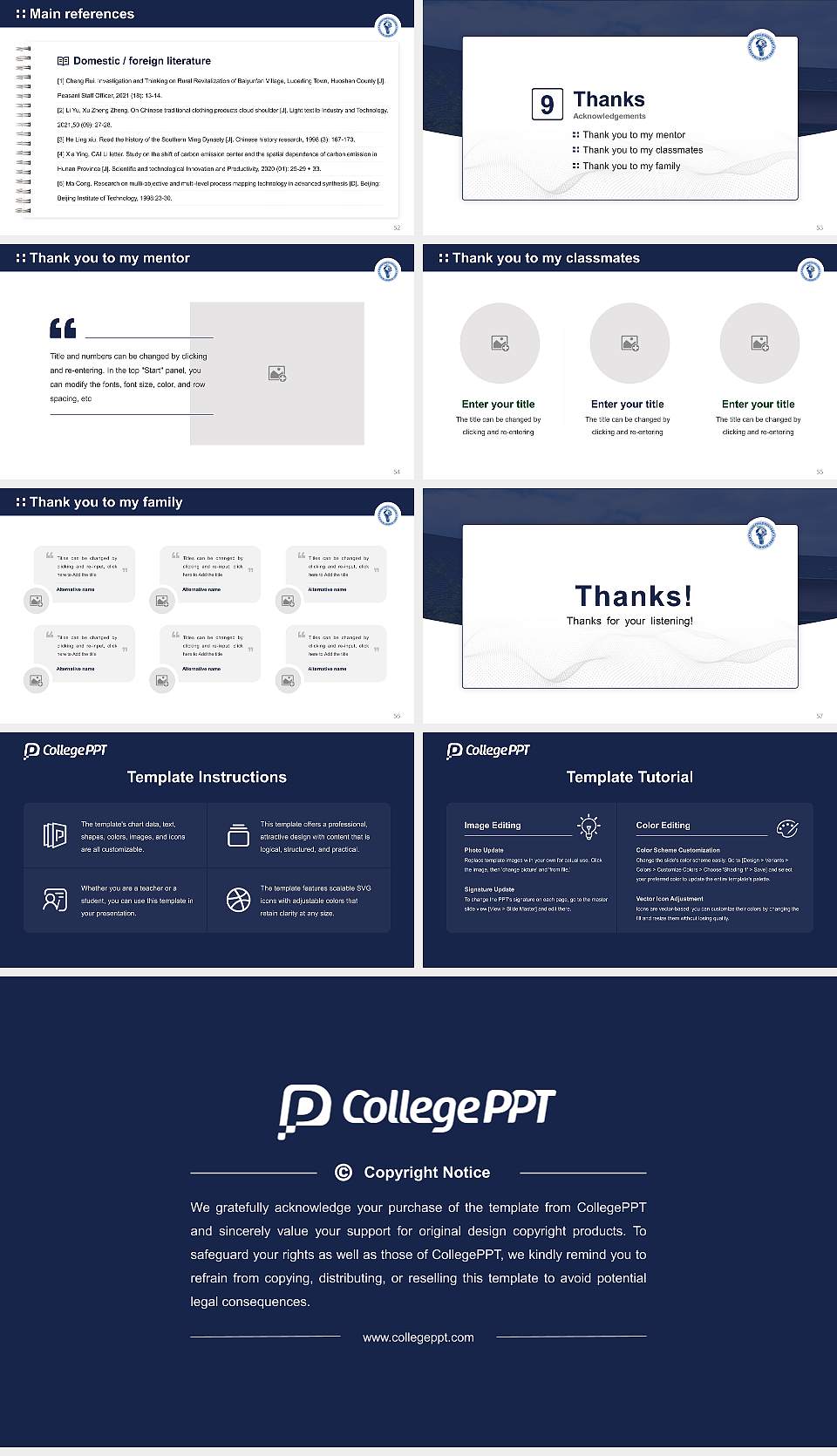 Stone Child College Graduation Thesis Defense PPT Template16:9 ratio PPT effect preview image7