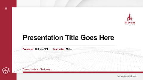 Stevens Institute of Technology Thesis Proposal/Graduation Defense PPT Template