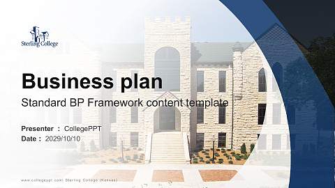 Sterling College (Kansas) Competition/Entrepreneurship Contest PPT Template
