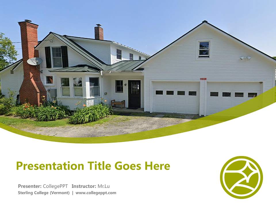 Sterling College (Vermont) Course/Courseware Creation PPT Template4:3 ratio PPT effect preview image5