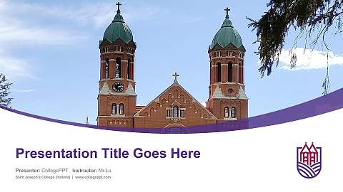 Saint Joseph’s College (Indiana) Course/Courseware Creation PPT Template