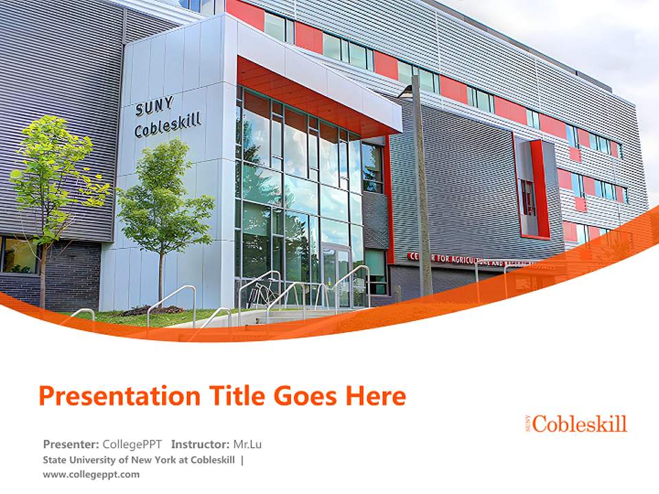 State University of New York at Cobleskill Course/Courseware Creation PPT Template4:3 ratio PPT effect preview image5