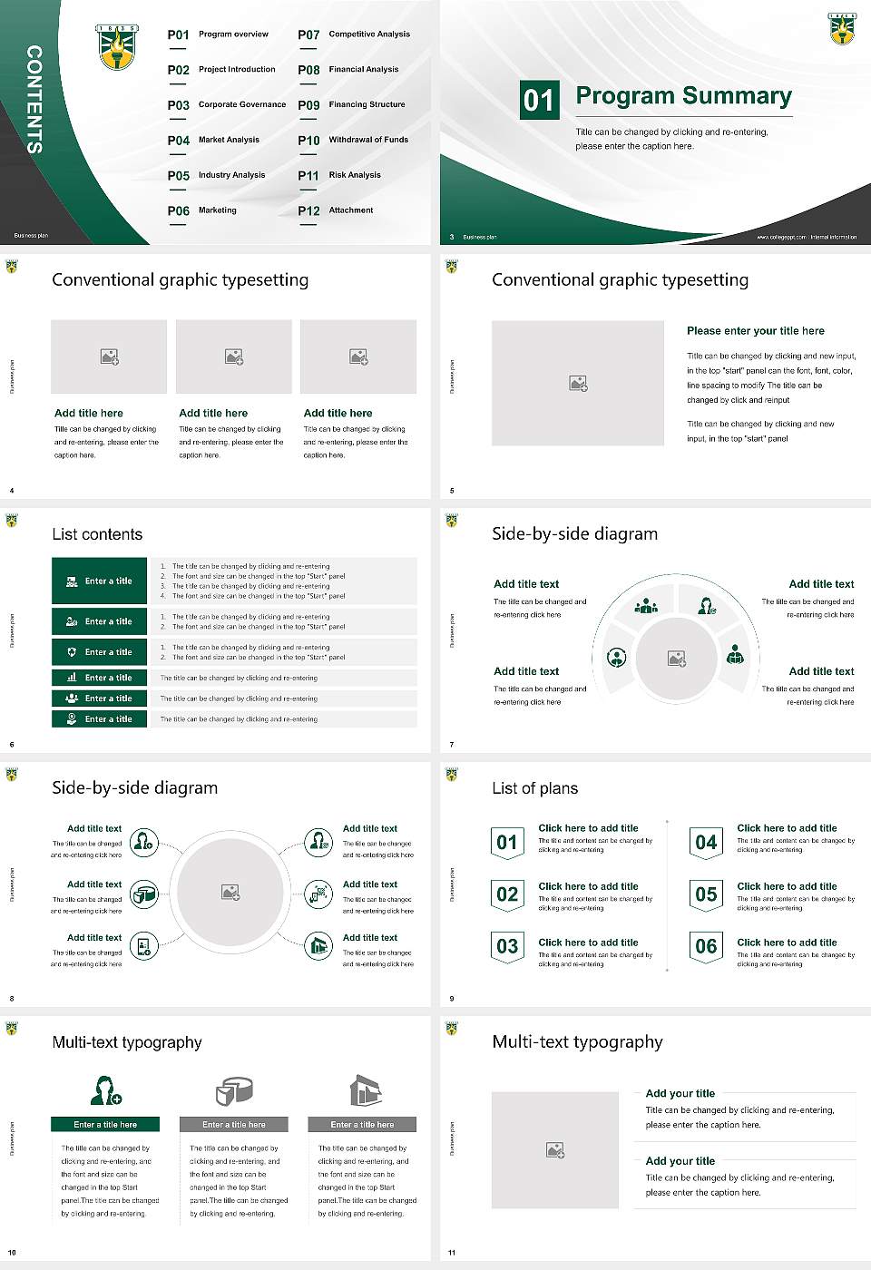 State University of New York Brockport Competition/Entrepreneurship Contest PPT Template16:9 ratio PPT effect preview image2
