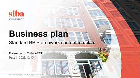 Stevens-The Institute of Business & Arts Competition/Entrepreneurship Contest PPT Template