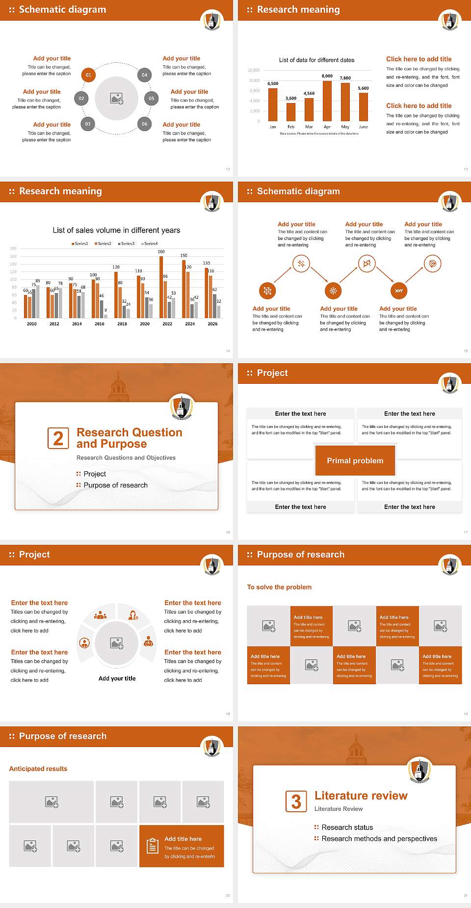 Suny Buffalo State Graduation Thesis Defense PPT Template4:3 ratio PPT effect preview image3