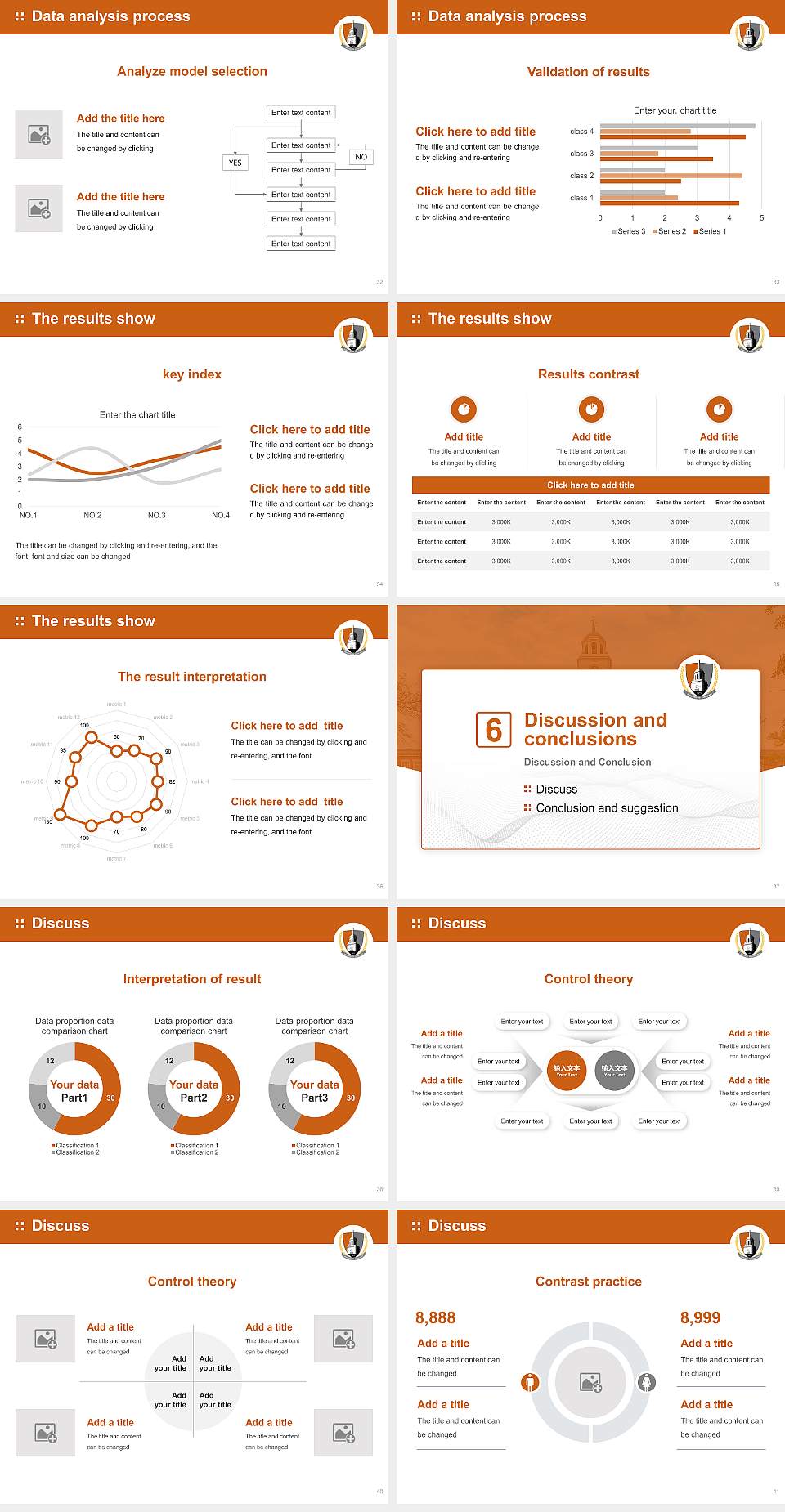 Suny Buffalo State Graduation Thesis Defense PPT Template4:3 ratio PPT effect preview image5