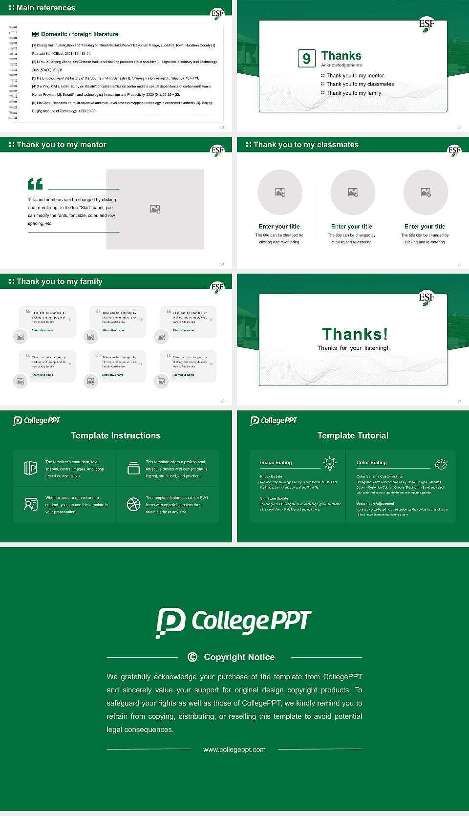 State University of New York College of Environmental Science and Forestry Graduation Thesis Defense PPT Template16:9 ratio PPT effect preview image7