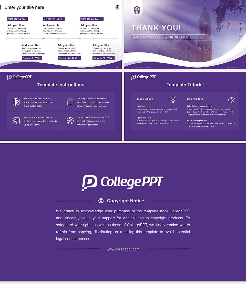 Saint Joseph’s College (Indiana) Lecture Sharing and Networking Event PPT Template16:9 ratio PPT effect preview image4