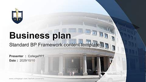 Suffolk University Competition/Entrepreneurship Contest PPT Template