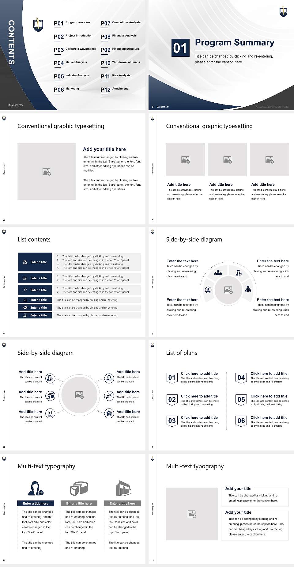 Suffolk University Competition/Entrepreneurship Contest PPT Template4:3 ratio PPT effect preview image2