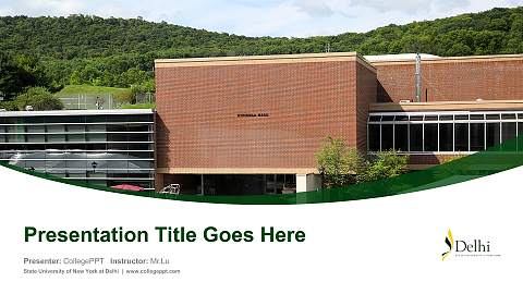 State University of New York at Delhi Course/Courseware Creation PPT Template