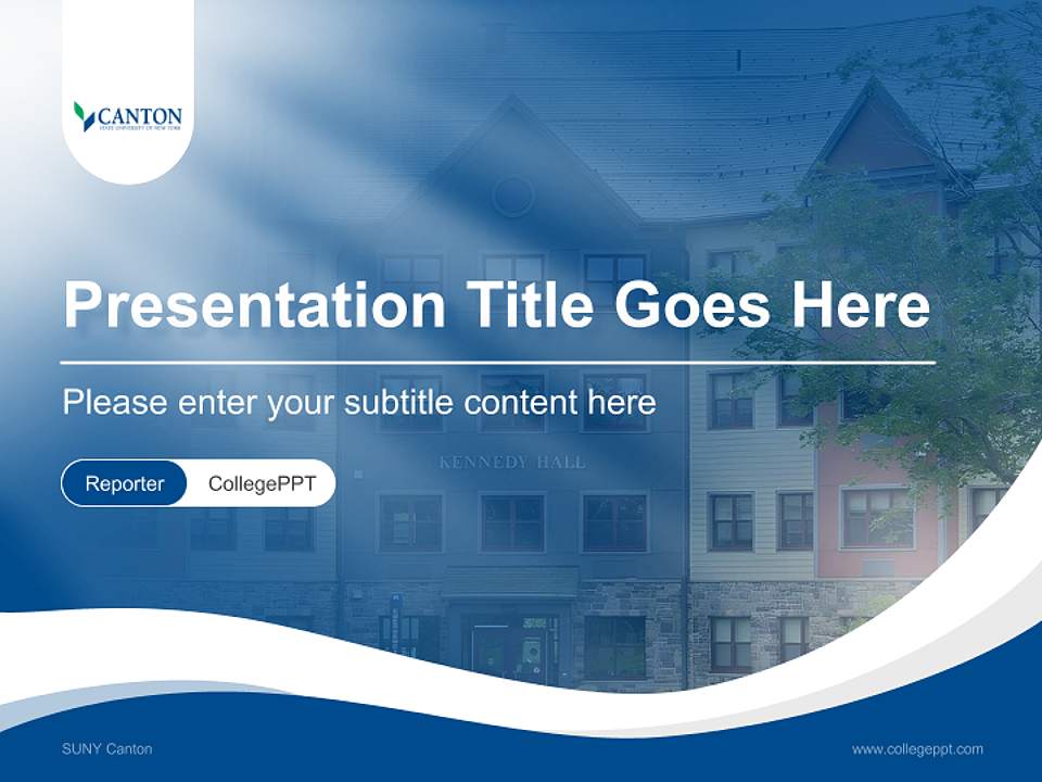 SUNY Canton Lecture Sharing and Networking Event PPT Template4:3 ratio PPT effect preview image4