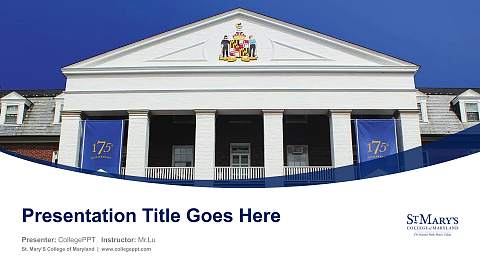 St. Mary’S College of Maryland Course/Courseware Creation PPT Template