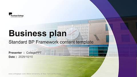 State University of New York at Purchase Competition/Entrepreneurship Contest PPT Template