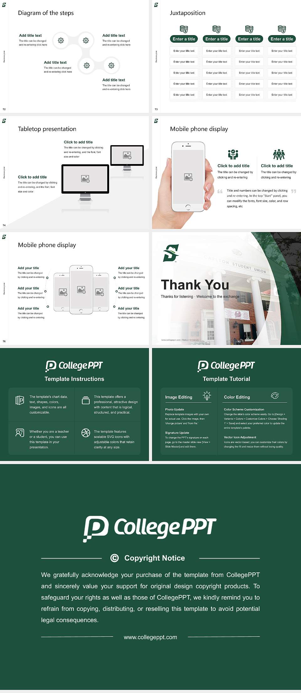 Stetson University Competition/Entrepreneurship Contest PPT Template4:3 ratio PPT effect preview image9