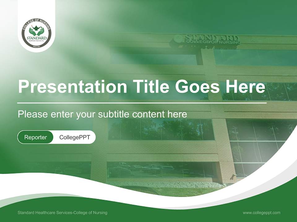 Standard Healthcare Services-College of Nursing Lecture Sharing and Networking Event PPT Template4:3 ratio PPT effect preview image4
