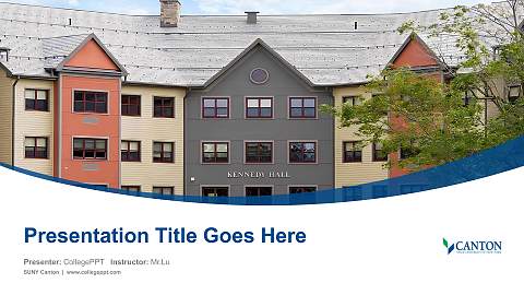 SUNY Canton Course/Courseware Creation PPT Template