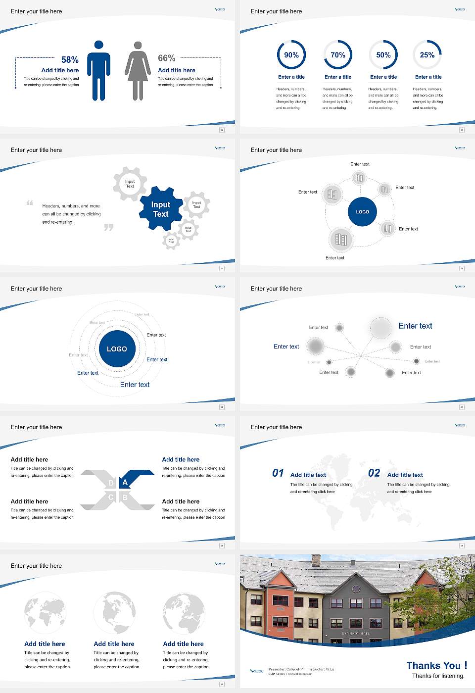 SUNY Canton Course/Courseware Creation PPT Template16:9 ratio PPT effect preview image4