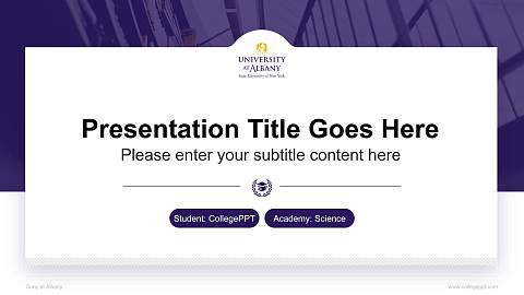 Suny at Albany National Scholarship Defense PPT Template